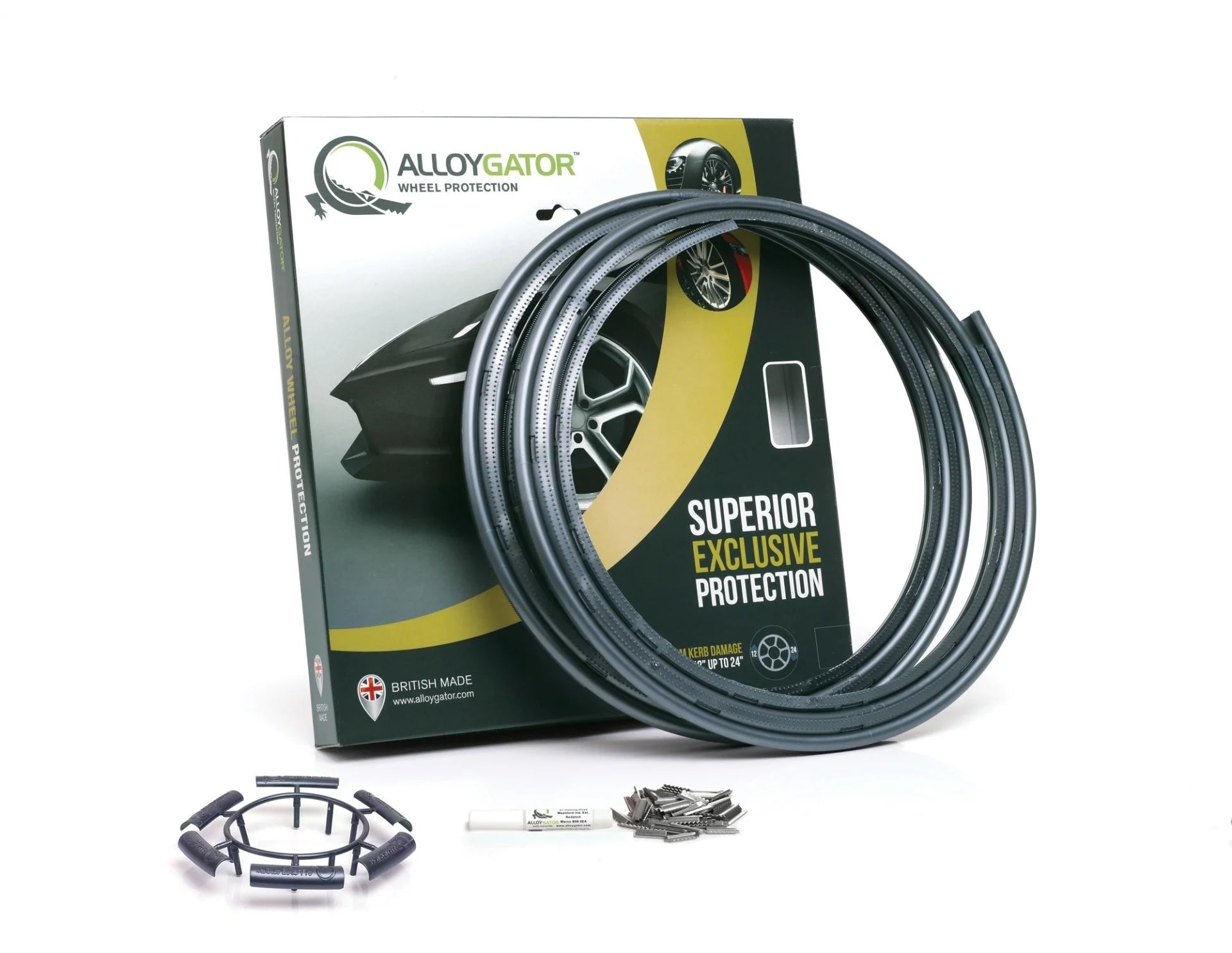 allloygator velgrandbescherming antraciet grafiet gunmetal