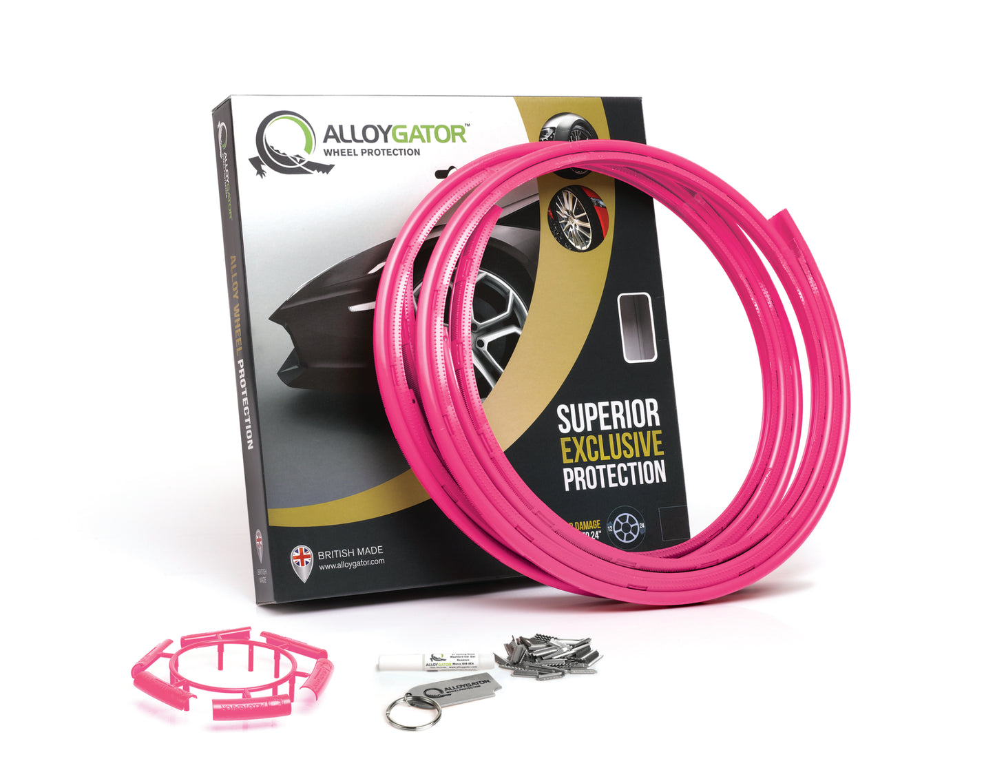 alloygator velgrandbescherming roze