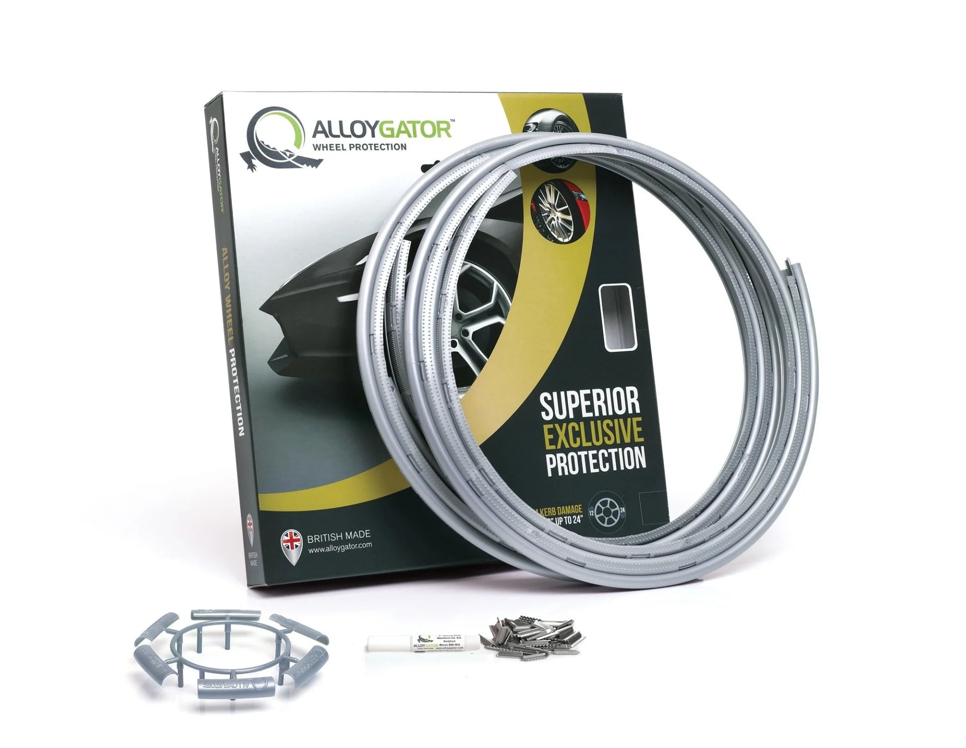 AlloyGator velgrandbeschermers zilver